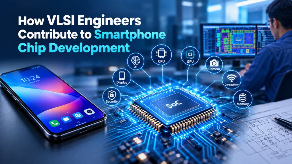 VLSI Engineers Developing Smartphone SoC Chips for Mobile Technology