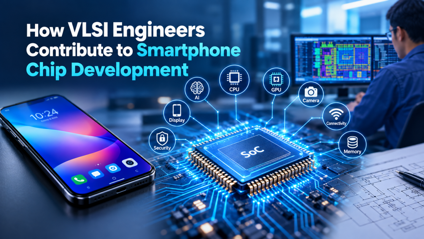VLSI Engineers Developing Smartphone SoC Chips for Mobile Technology