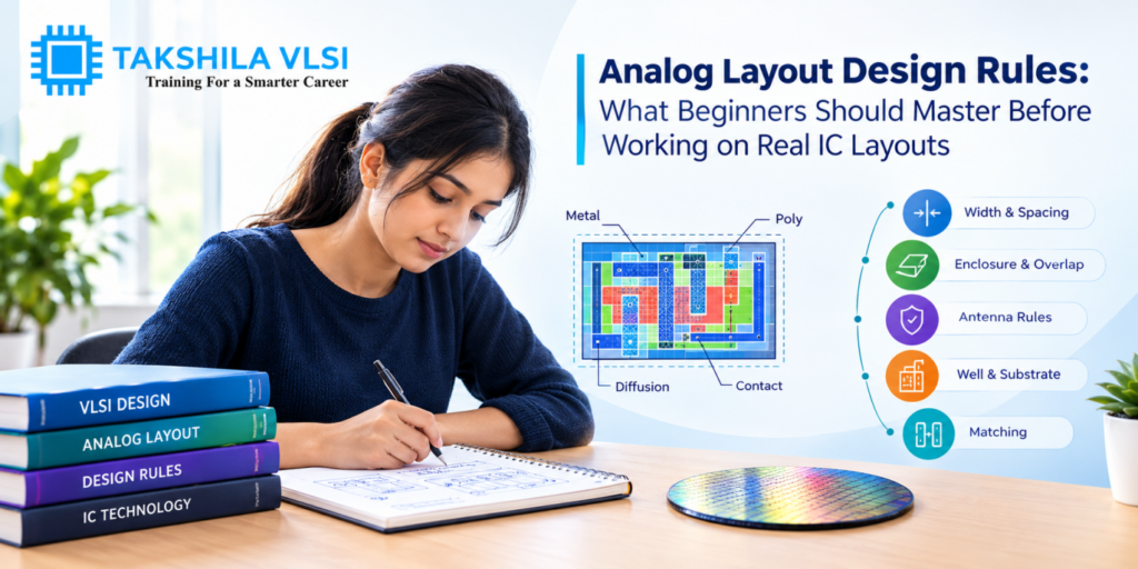 Analog layout design rules for beginners in VLSI