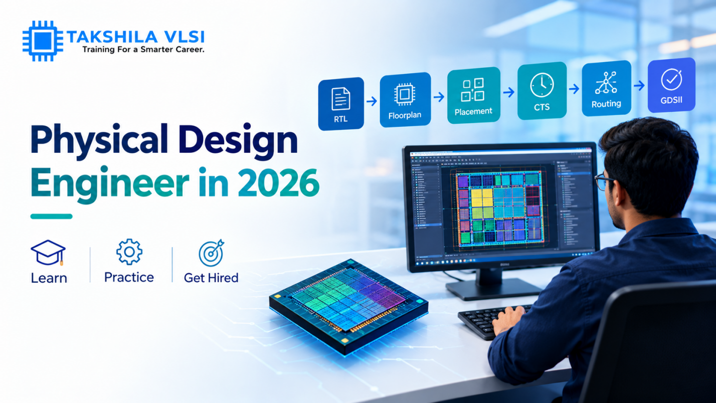 Physical design engineer working on RTL-to-GDSII chip design flow in 2026