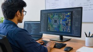 Semiconductor Design Engineer at Work